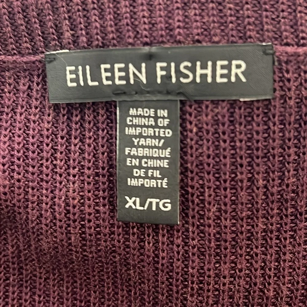 Eileen Fisher Tencel Silk Blend Turtleneck Sweater Top Size XL - Picture 5 of 6